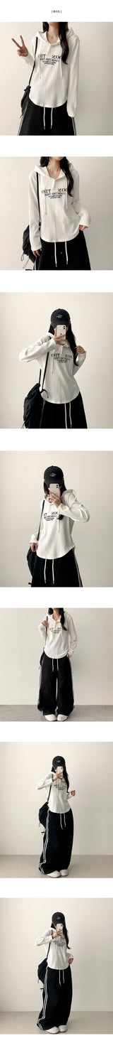 Nonned hem ラウンドレタリングフード