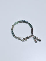 All surgical steel bamboo cylinder bracelet