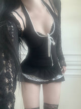 Sidia strap halter top (black)