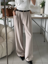 Fates Two-Pintuck Wide Slacks