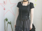 chiffon layered skirt