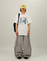 RU Track Nylon Curved Banding Pants