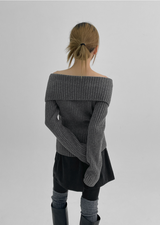 [MADE] ステラオフショルダーゴルジニット Wool 50%