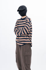 メリストライプロングスリーブTシャツ