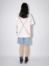 Two-sided fun print summer simple loose short-sleeved T-shirt