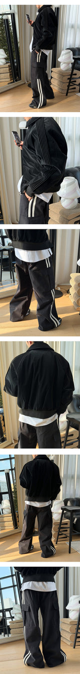 [HEAVY OUTER] グロッシーパッドma-1ジャンパー(3color)