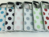 holiday dot pink (silver glass)