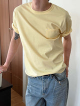 リベット ポケット クロップ Tシャツ(6color)