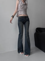 dust low-rise bootcut denim