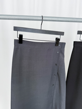 plain button skirts (2color)