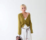 6-color cozy wool knit cardigan