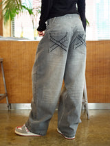 DOUBLE CAT WASHED DENIM GREY