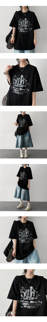 Juy oversized fit short-sleeved T-shirt