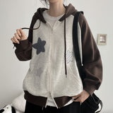 Star Patch Raglan Hoodie Zip-up (4 colors) H&L