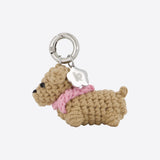 Puppy Knit Keyring (Handmade)
