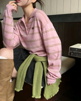 [ORIGINAL] Double Stripe Collar Knit