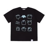 [FANCY X DUSTY] DUSTY DOODLE TEE (BLACK) F25NM1001