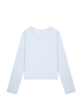 ソフトストライプTシャツ (スカイ)