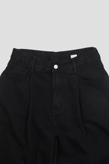 Oberon pintuck balloon denim pants
