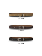 LMN GOT 30 mm Double Tip Leather Belt (3 colors)