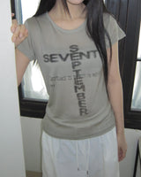 デイミングテンセル半袖Tシャツ