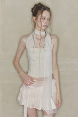 MIDNIGHT HALTER TOP cream