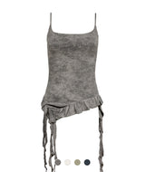 Twist Frill Washed Top