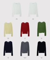 KE ヘンリーネック長袖Tシャツ(7color)