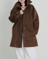 バルマカンシングルアルパカハーフコート (Wool Coat/Winter Coat)