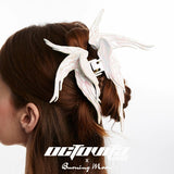 ブライトホワイトフォーレンエンジェルヘアクリップ