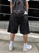 ナイロンワイドハーフパンツ