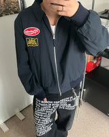 [Free Shipping] ST パッチ ブルゾン ジャケット (2C)