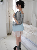 pastel leather bag