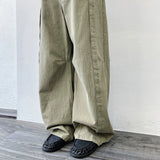 Articulated Washed Wide Trousers