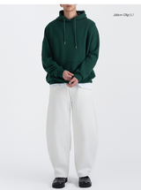 Authentic Relaxed Basic Hoodie Green