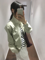 Fore Striped Shirred T-shirt (2color)