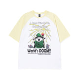 Dooms day Overfit Raglan T-shirt [White]