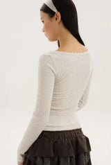 Azalea top - light gray