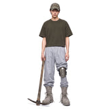 Men's Crop T-Shirt Khaki