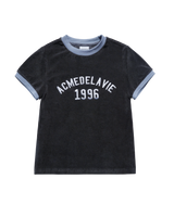 26SS WOMAN CLASSIC LOGO EMBROIDERY RINGER SHORT SLEEVE T-SHIRT