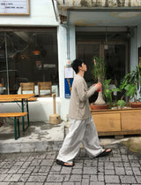 No.1348 ベーシックワンタックワイドスラックス (3color)