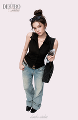 Steady Collar Halter Sleeveless Top