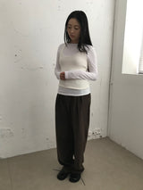 Odd Wool Touch Pintuck Slacks (2color)