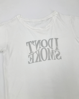 Monog off-shoulder T-shirt (2color)