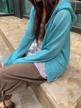 Rimoha Summer Hood Knit Zip-Up