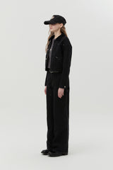 カーペンターワイドフィットデニムパンツ [BLACK]