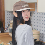 logo two tone cap brown & oatmeal