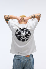 EEERRR Record artwork damage washing T-shirt (White)