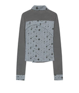 Starcut Jersey Collar Tee / Mint Grey