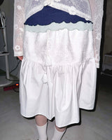 (2color) Flower Embroidery Flare Midi Skirt